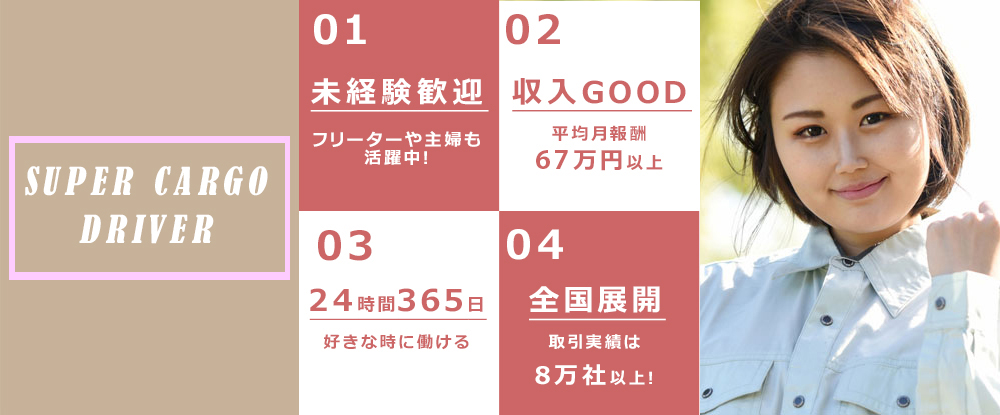 ＦＢサポート株式会社/軽貨物のドライバー◆女性ドライバーも多数在籍/勤務時間・休みは自由に決めれます/未経験歓迎◆